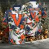 NCAA Virginia Cavaliers Flower Button Up Hawaiian Shirt 3D Shirt