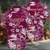 NCAA Virginia Tech Hokies Flower Hawaiian Shirt 3D Shirt, Unique Virginia Tech Hokies