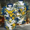 NCAA West Virginia Mountaineers Flower Hawaiian Shirt Outfit 3D Shirt