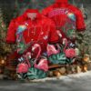 NCAA Wisconsin Badgers Flower Hawaiian Shirt Outfit 3D Shirt Personalized Wisconsin Badger