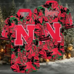 Nebraska Cornhuskers NCAA Flower Cheap Hawaiian Shirt 3D Shirt