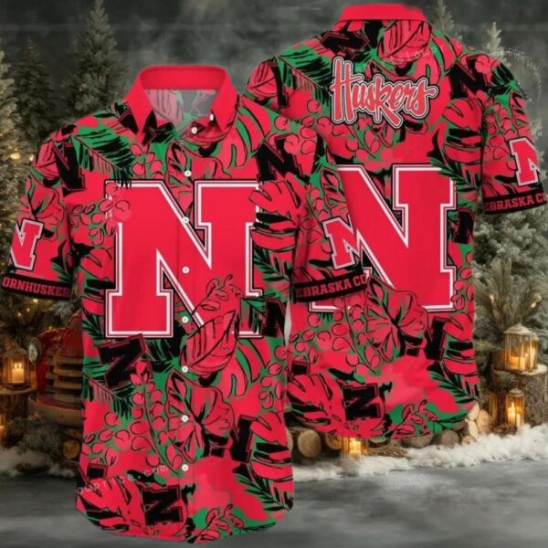 Nebraska Cornhuskers NCAA Flower Cheap Hawaiian Shirt 3D Shirt