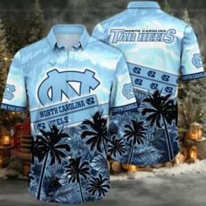 North Carolina Tar Heels NCAA Flower Cheap Hawaiian Shirt 3D Shirt