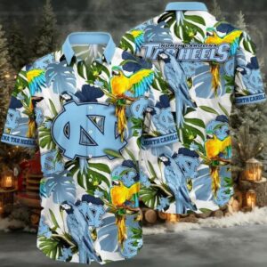 North Carolina Tar Heels NCAA Flower Hawaiian Shirt 3D Shirt