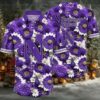 Northwestern Wildcats NCAA Flower Button Up Hawaiian Shirt