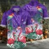 Northwestern Wildcats NCAA Us Flag Flower Button Up Hawaiian Shirt And 3D Shirt