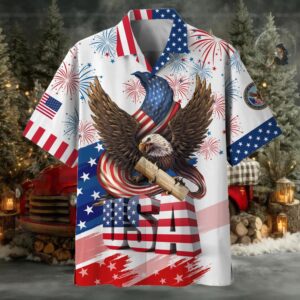 Official American Pride 4th Of July US Veteran Hawaii Shirt NPVC190501