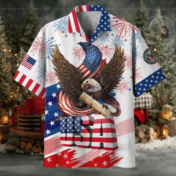 Official American Pride 4th Of July US Veteran Hawaii Shirt NPVC190501