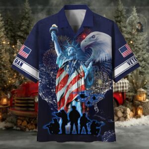 Official American Pride 4th Of July US Veteran Hawaii Shirt NPVC220501