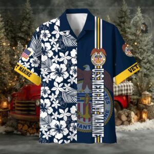 Official US Merchant Marine Hawaiian Shirt BPVC12051