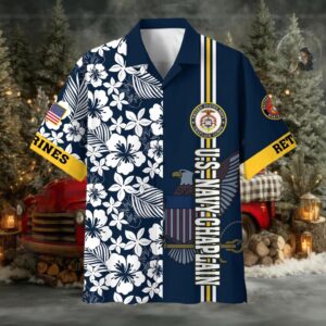 Official US Navy Chaplain Retired Hawaiian Shirt BPVC290511