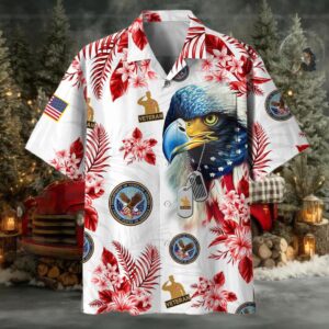 Official US Veterans Hawaii Shirt With Pocket APVC110611