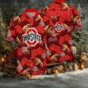 Ohio State Buckeyes NCAA Flower Custom Cheap Hawaiian Shirt 3D Shirt