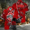Ohio State Buckeyes NCAA Flower Custom Cheap Hawaiian Shirt