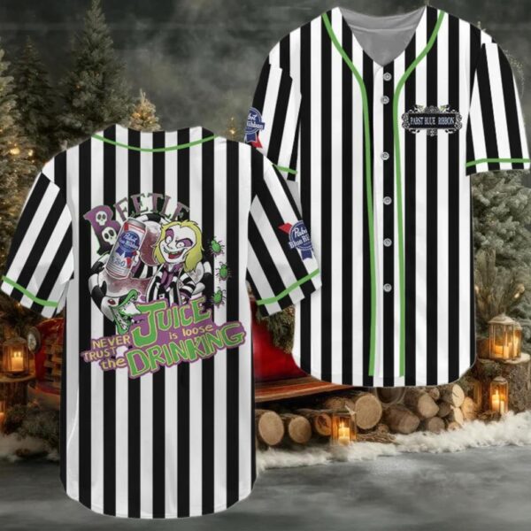 Pabst Blue Ribbon Beetlejuice Baseball Jersey