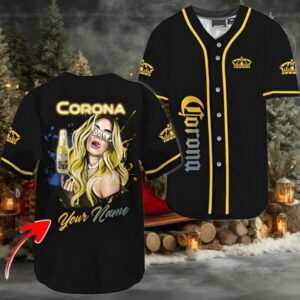 Personalized The Girl Like Corona Extra Baseball Jersey