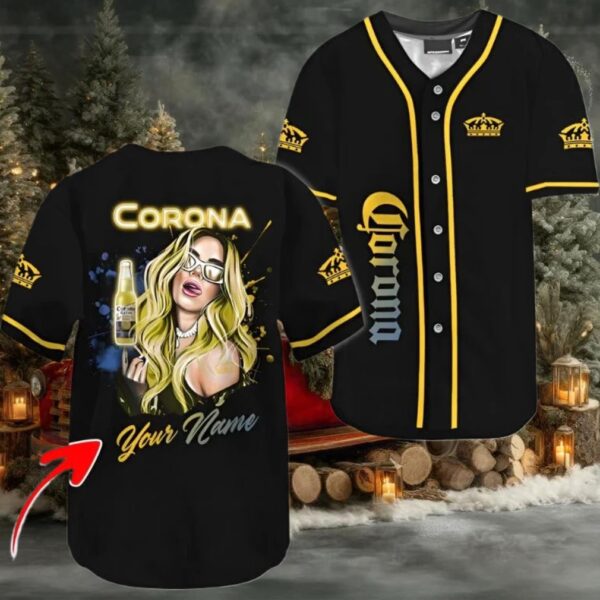 Personalized The Girl Like Corona Extra Baseball Jersey