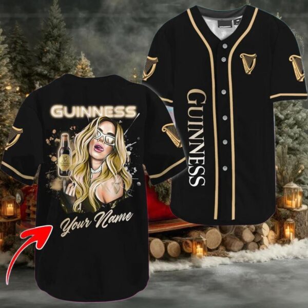 Personalized The Girl Like Guinness Baseball Jersey