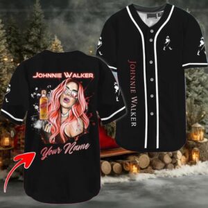Personalized The Girl Like Johnnie Walker Baseball Jersey