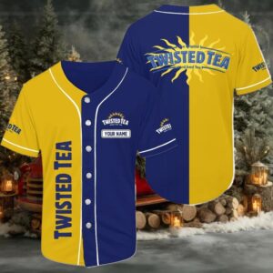 Personalized Vintage Multicolor Twisted Tea Baseball Jersey