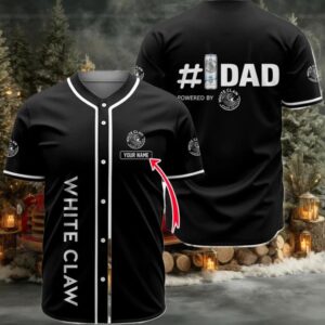 Personalized White Claw Happy Father’s Day Baseball Jersey