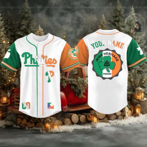 Philadelphia Phillies Irish American Heritage Night 2025 Jersey