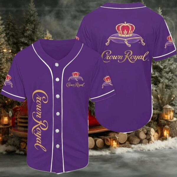 Purple Crown Royal Baseball Jersey