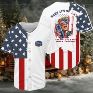 Samuel Adam Donald Trump Independence Day Baseball Jersey
