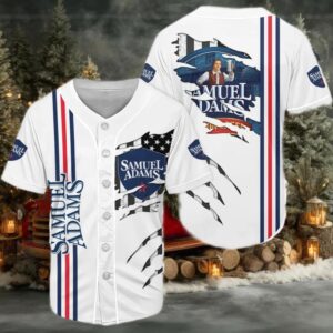 Samuel Adams Claw Scratches Baseball Jersey