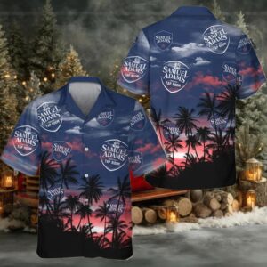 Samuel Adams Tropical Sunset Hawaiian Shirt