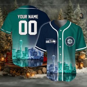 Seahawks x Mariners Connect City Baseball Jersey