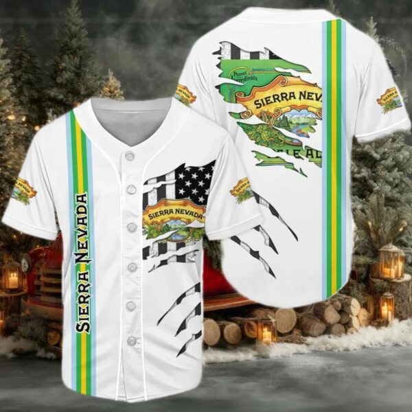 Sierra Nevada Claw Scratches Baseball Jersey