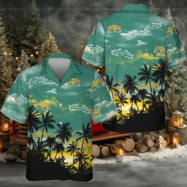 Sierra Nevada Tropical Sunset Hawaiian Shirt