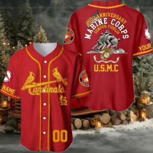 St.Louis Cardinals 250th Year Anniversary U.S Marine Corps Jersey 2025