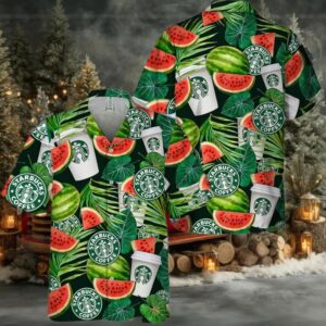 Starbucks Watermelon Hawaiian Shirt