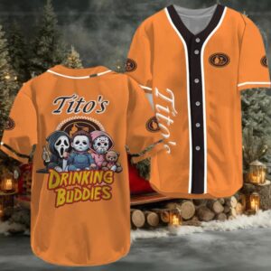 Tito’s Halloween Drinking Buddies Baseball Jersey