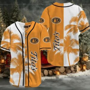 Tito’s Tropical Coconut Tree Baseball Jersey