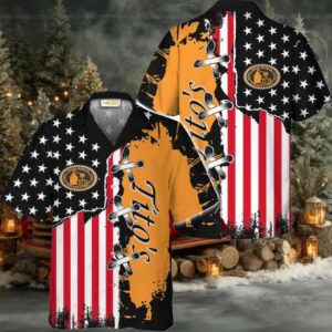 Tito’s Vodka USA Flag Patriotic Hawaiian Shirt