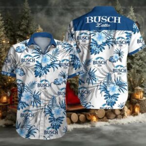 Tropical Busch Latte Button Shirt