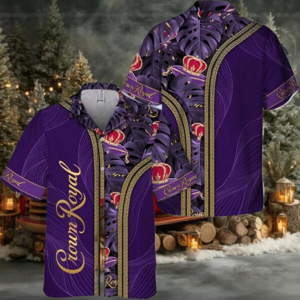 Tropical Inside Crown Royal Hawaiian Shirt