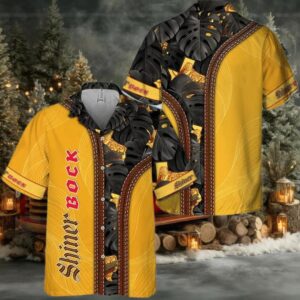 Tropical Inside Shiner Bock Hawaiian Shirt