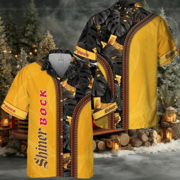 Tropical Inside Shiner Bock Hawaiian Shirt