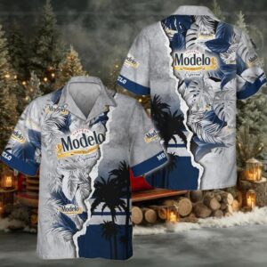 Tropical Torn Paper Modelo Hawaiian Shirt