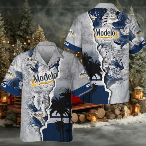 Tropical Torn Paper Modelo Hawaiian Shirt