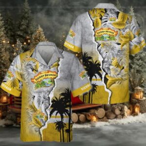 Tropical Torn Paper Sierra Nevada Hawaiian Shirt