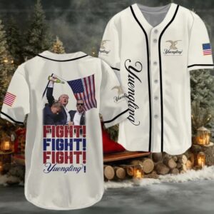 Trump Fight Fight Fight Yuengling Baseball Jersey