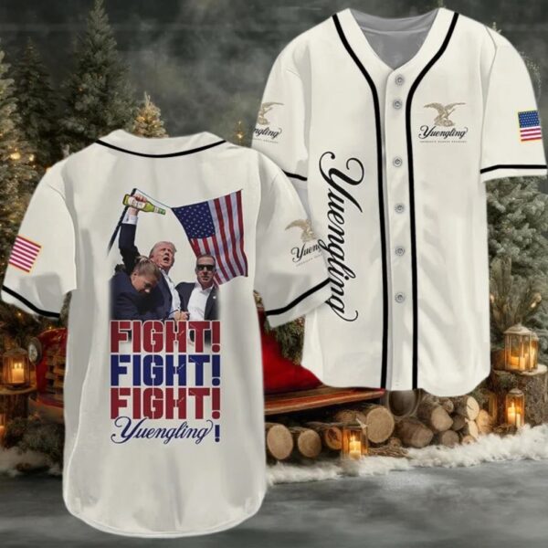 Trump Fight Fight Fight Yuengling Baseball Jersey