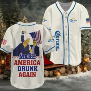 Trump Make American Drunk Corona Extra Again Baseball Jersey
