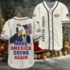 Trump Fight Fight Fight Budweiser Baseball Jersey