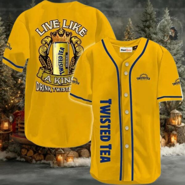 Twisted Tea Live Like A King Baseball Jersey